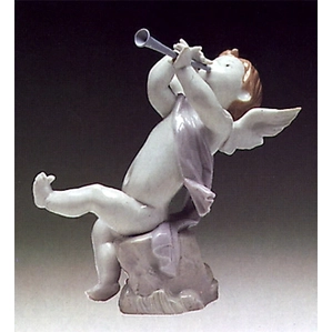 Lladro Angel With Clarinet 1972-88-1232G