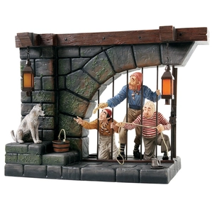 WDCC Disney Classics Pirates Of The Caribbean Jail Scene Here Give Us The Keys Ya Scrawny Little Beast Porcelain Figurine