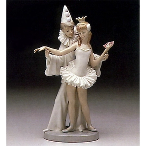 Lladro Carnival Couple 1974-91 Porcelain Figurine