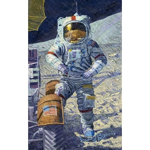 Alan Bean Getting Ready to Ride Giclee On Canvas